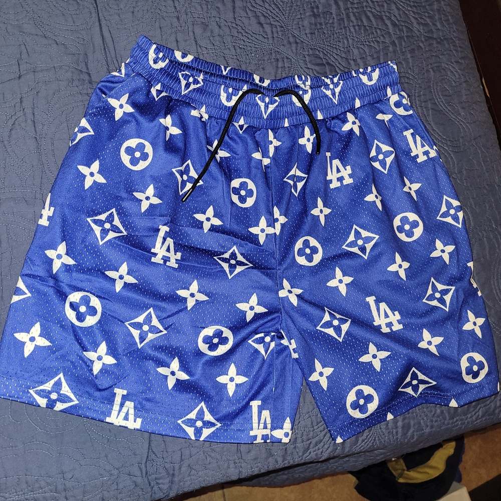 LA Monogram Mesh Shorts Large